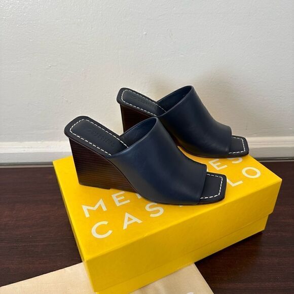 Mercedes Castillo top grain soft leather upper, lining wedge sandal size 8,5 - Picture 10 of 16